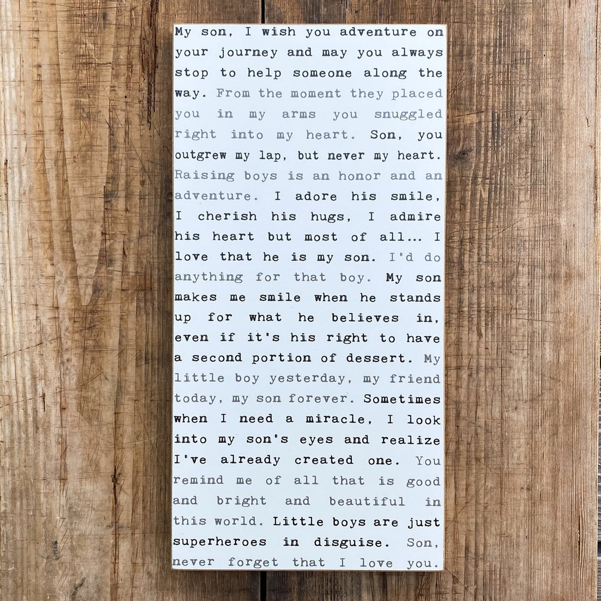 Typewriter Sign - Son