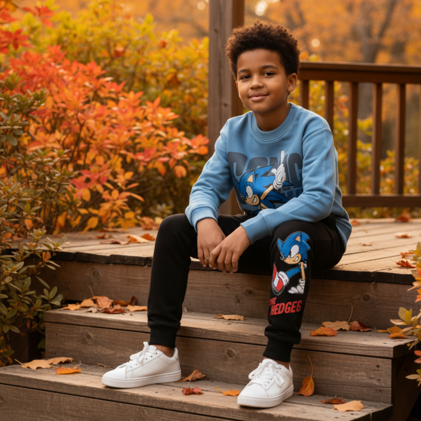 Ensemble jogging bleu hérisson pour garçons