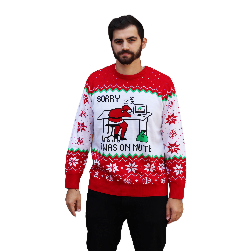 Pull de Père Noël endormi en mode silencieux