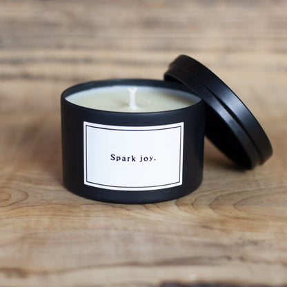 Candle - Quote - Spark Joy
