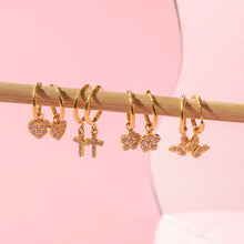 Boucles d'oreilles créoles scintillantes Huggies
