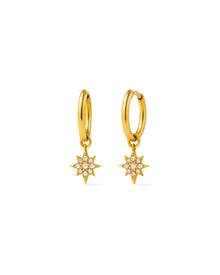 Boucles d'oreilles créoles scintillantes Huggies