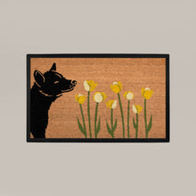 spring dog rectangular doormat set