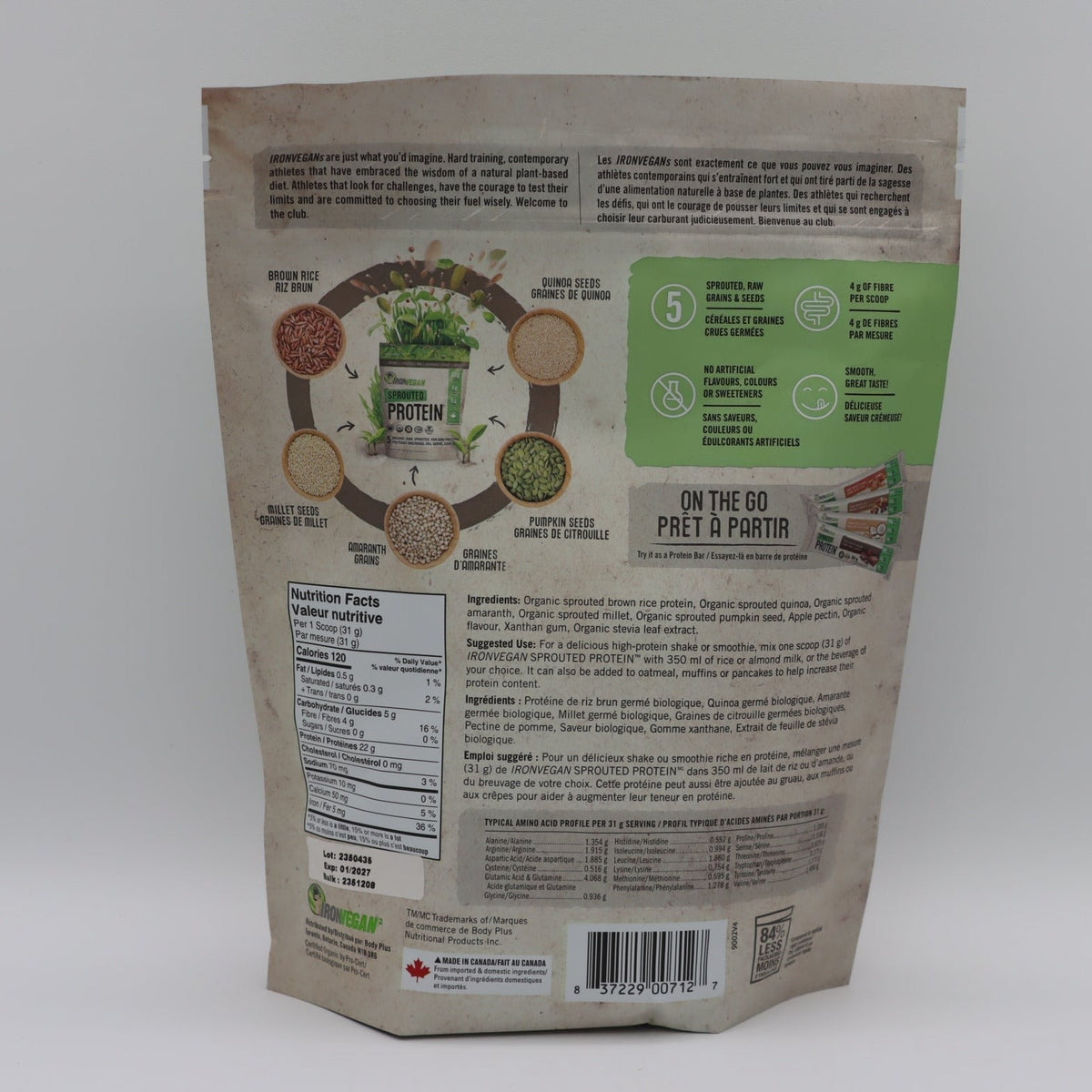 Sprouted Protein Drink Mix