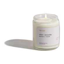 Bougie oli et ève mûre rhubarbe 8oz verre