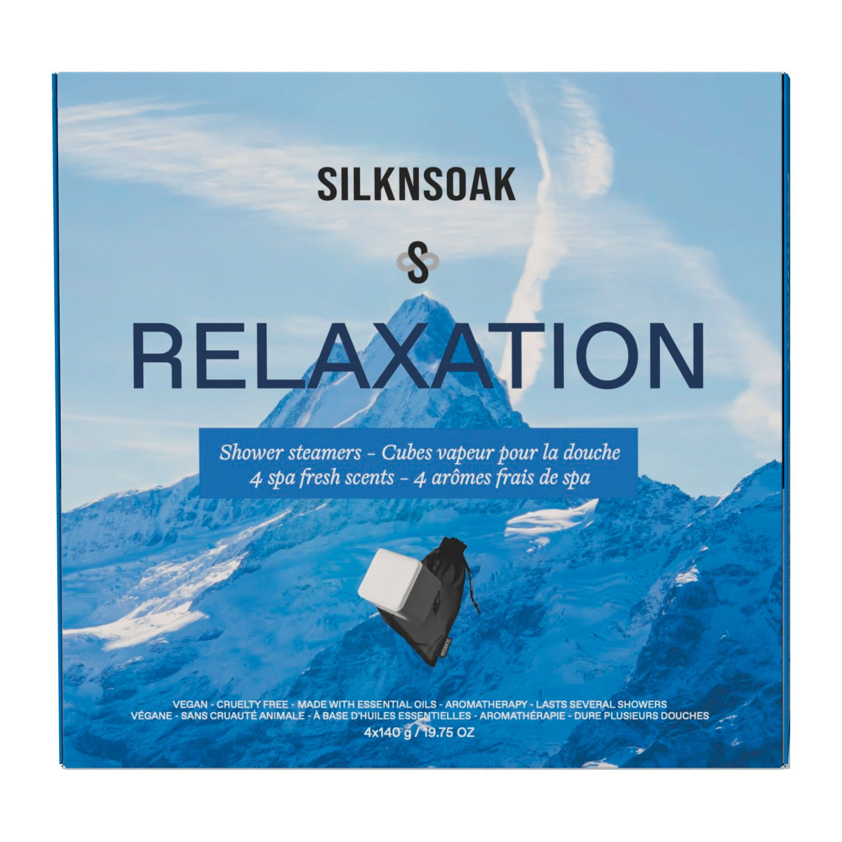 Lot de 4 cubes vapeur pour douche - Relaxation
