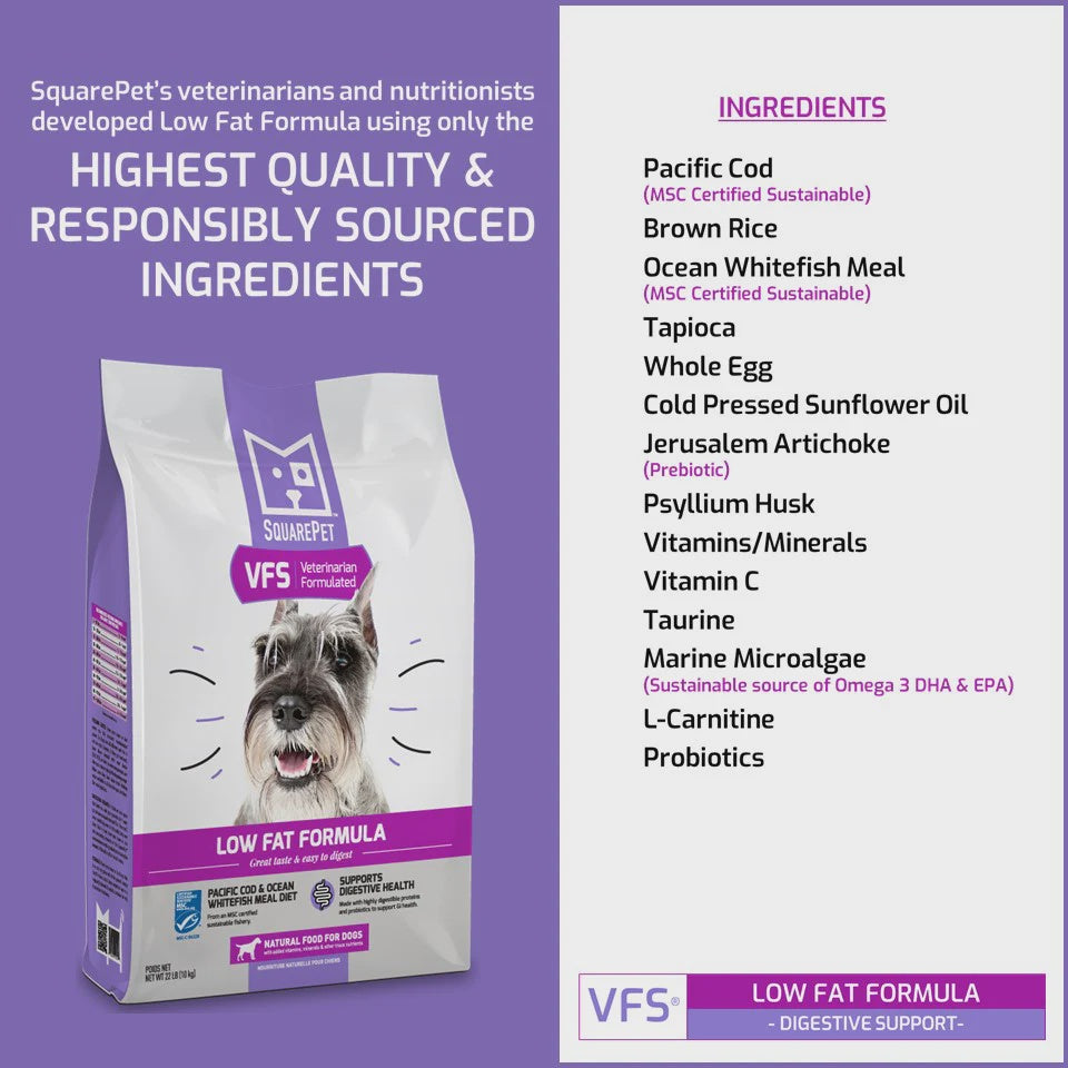 SquarePet - Low Fat Dry Dog Food