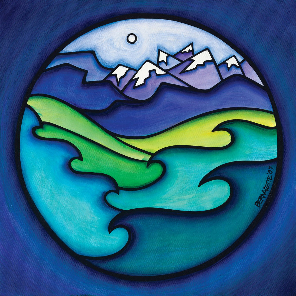 Stationery - Lost & Found Card - Mountain Waves