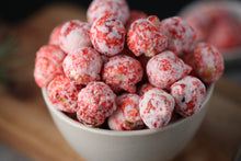 Pop-corn au lait frappé à la fraise