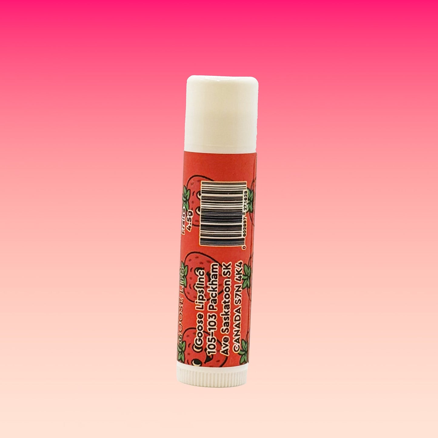 Baume à lèvres à la fraise