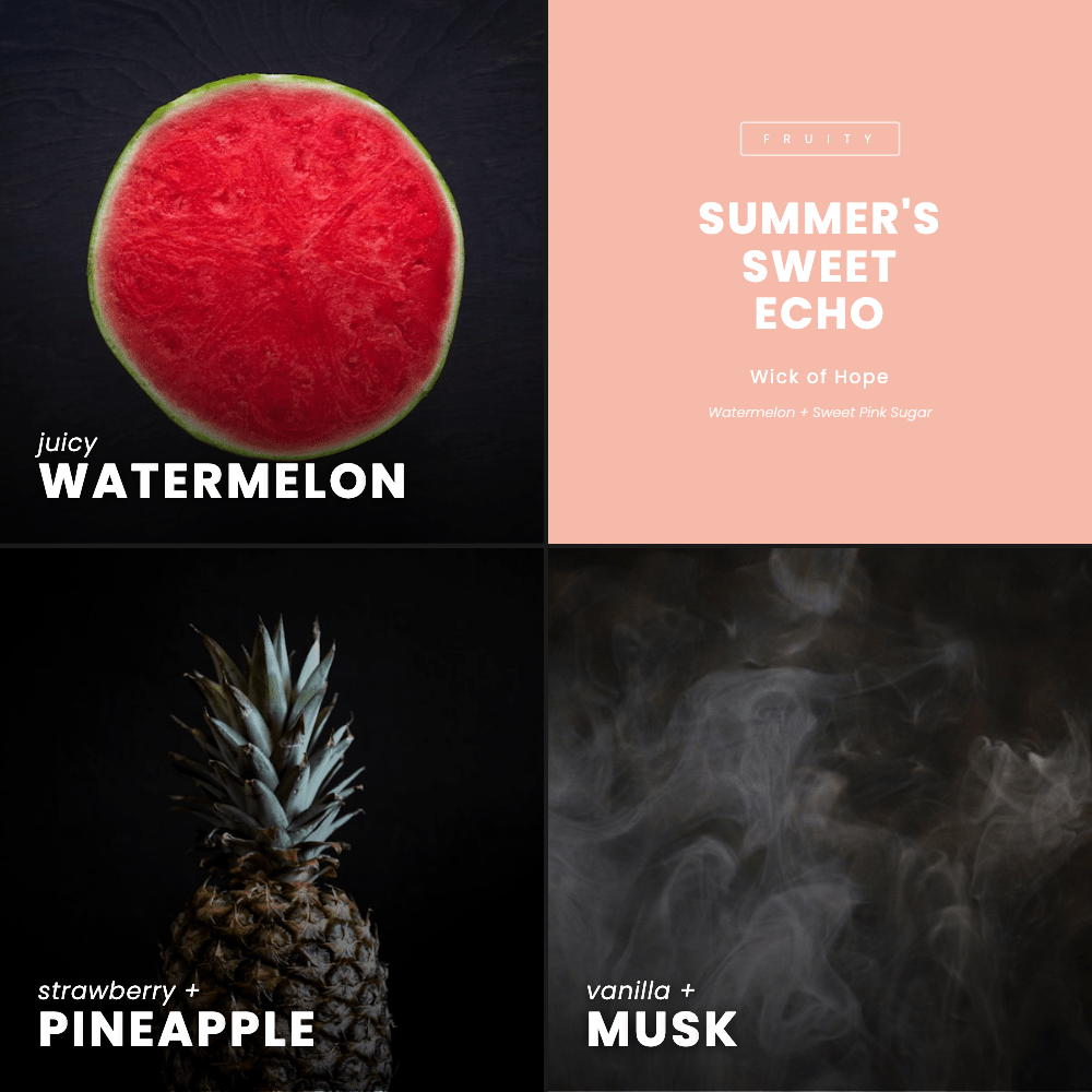 Summer’s Sweet Echo Candle | Watermelon + Sweet Pink Sugar