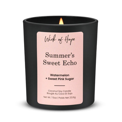 Summer’s Sweet Echo Candle | Watermelon + Sweet Pink Sugar