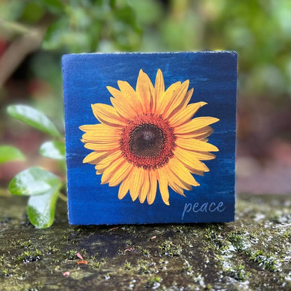 Sunflower of Peace Art Block