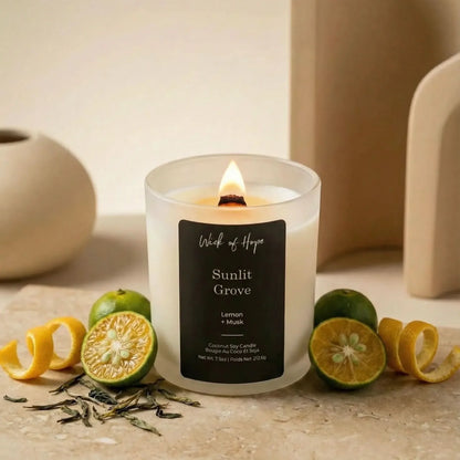 Sunlit Grove Candle | Lemon + Musk
