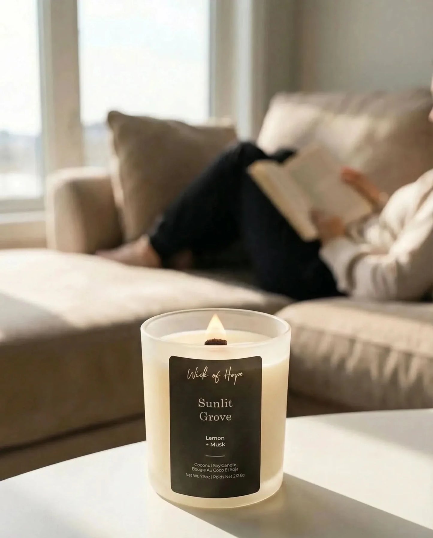 Sunlit Grove Candle | Lemon + Musk