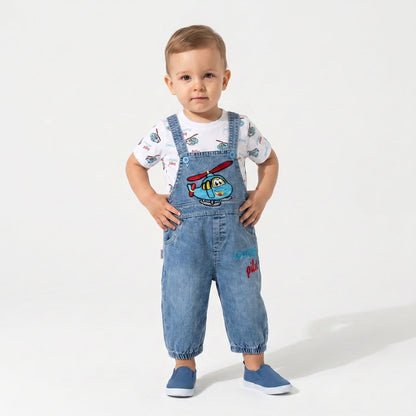Denim Series – Little Pilot Baby Set