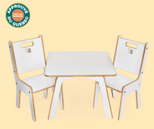 Kit évolutif table et chaises en bois pour enfants - Le Mini Curieux
