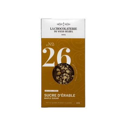 Tablette de chocolat - Sucre d'érable