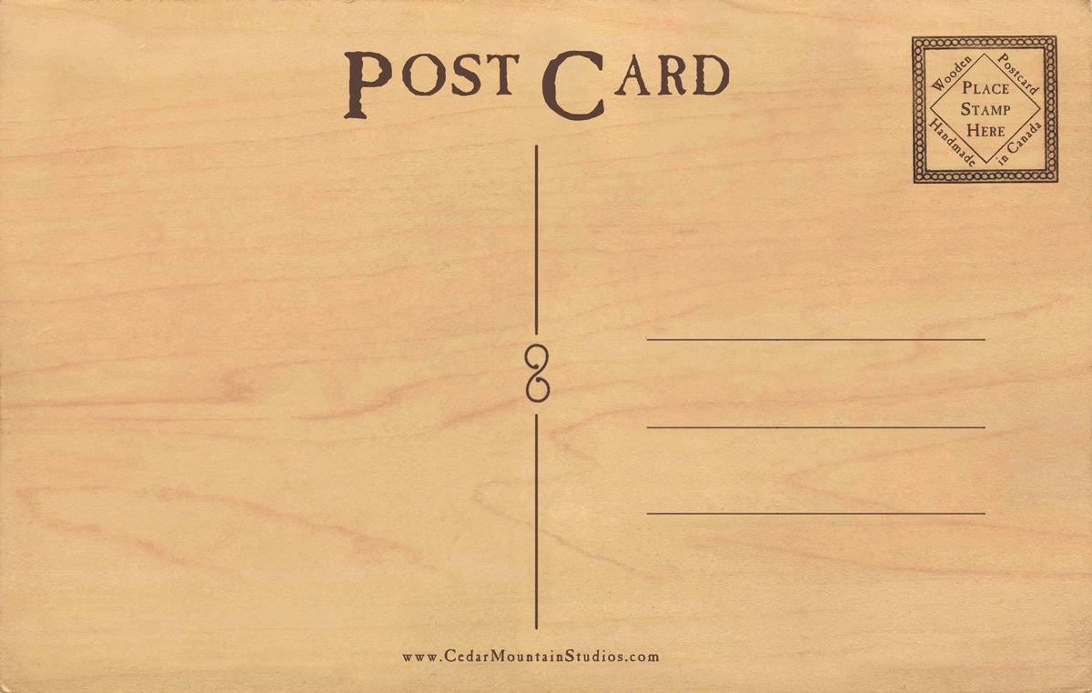 Wood Postcard - Tarsier