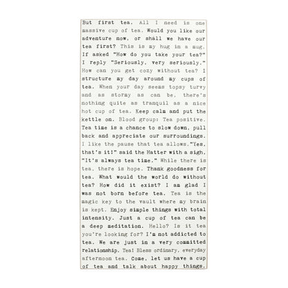 Typewriter Sign - Tea