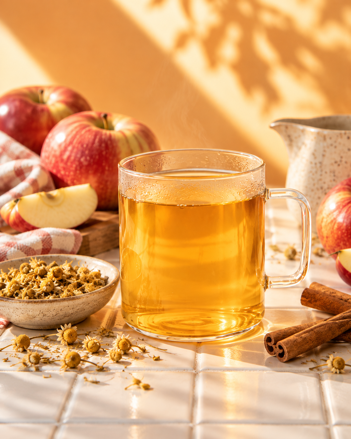 Tisane camomille pomme cannelle
