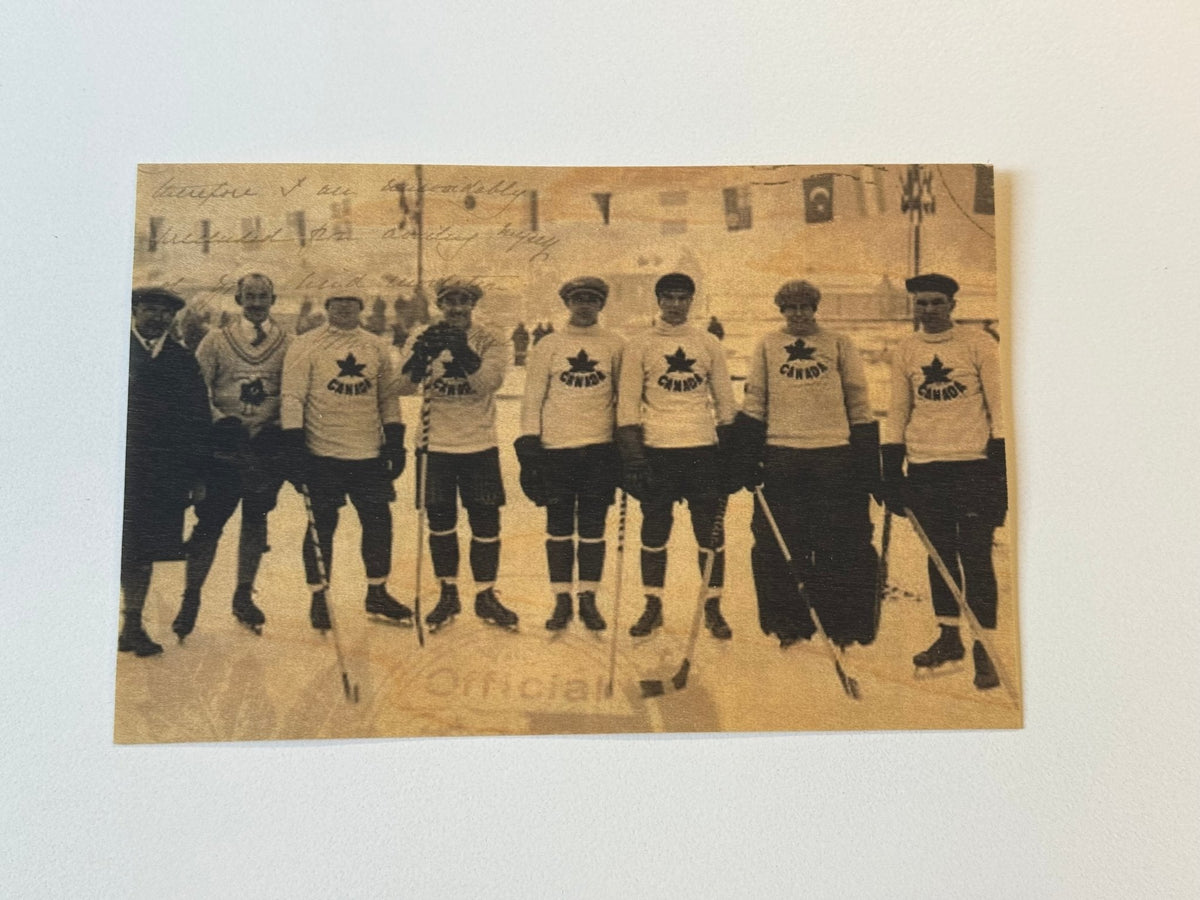 Wood Postcard - Team Canada