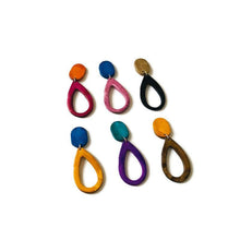 Teardrop Drop Dangle Earrings in Multiple Colors- "Sandy"