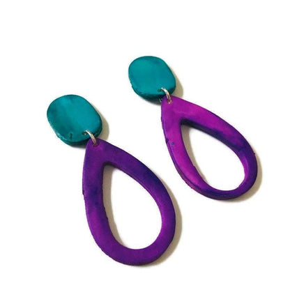 Teardrop Drop Dangle Earrings in Multiple Colors- "Sandy"