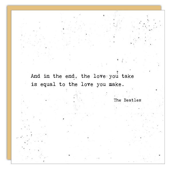 Stationery - Little Gem Card - The Love You Take