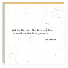 Stationery - Little Gem Card - The Love You Take