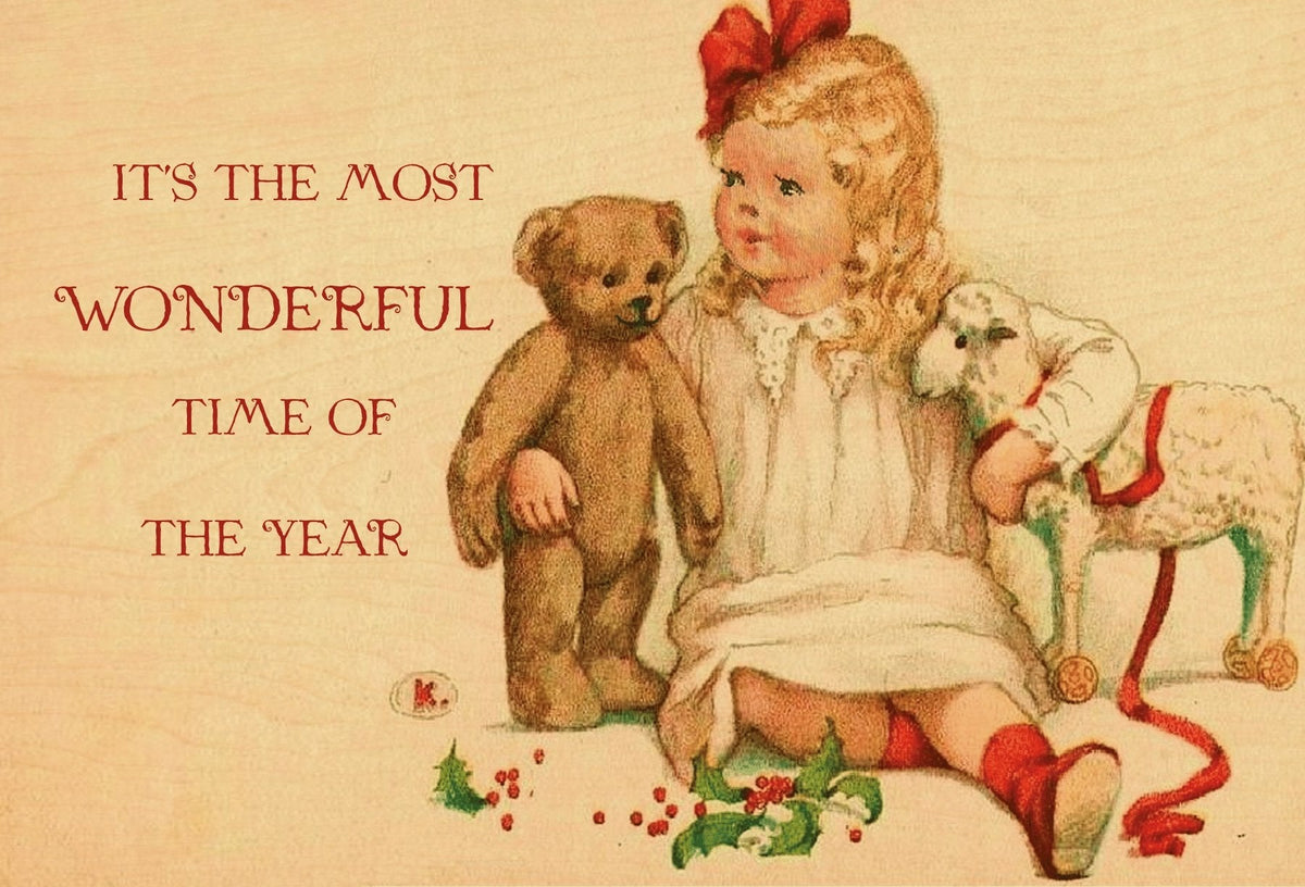 Wood Postcard - The Most Wonderful Time of the Year