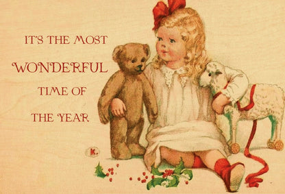 Wood Postcard - The Most Wonderful Time of the Year