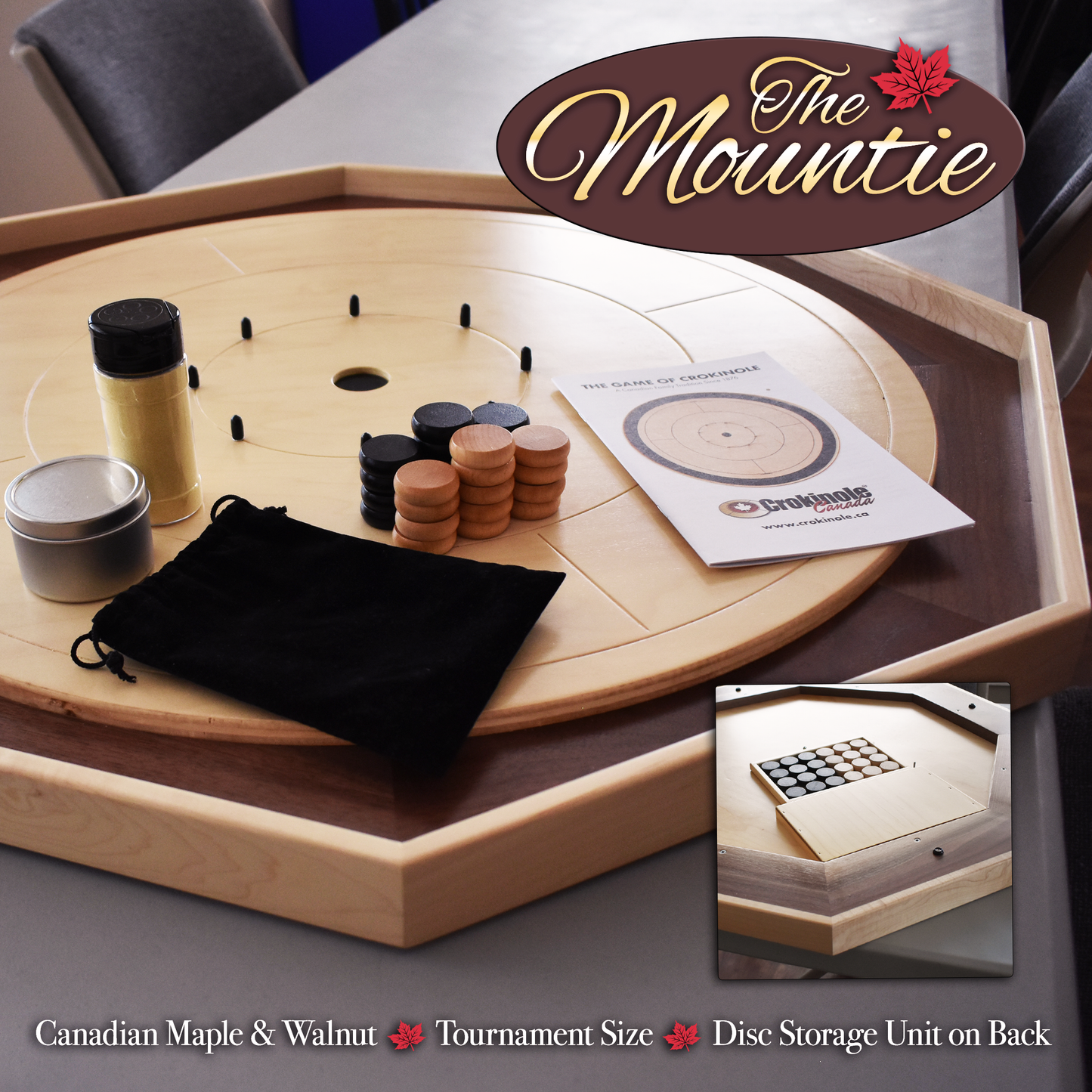 Le gendarme - Grand ensemble de jeu traditionnel de Crokinole