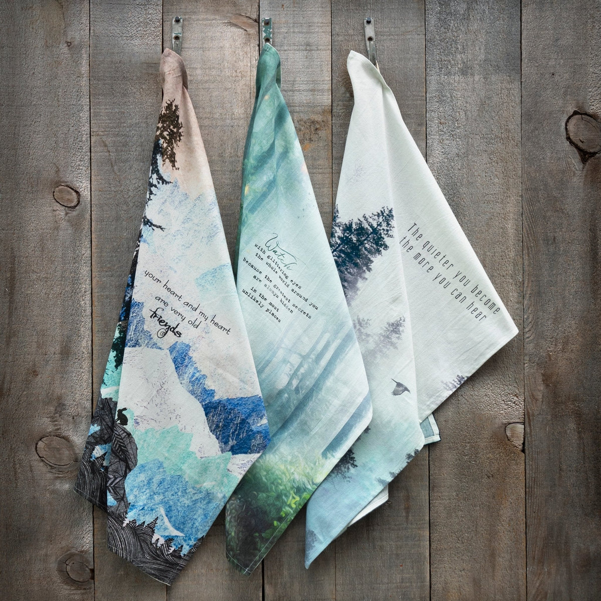 Tea Towel - Lost & Found - The Quieter You Become