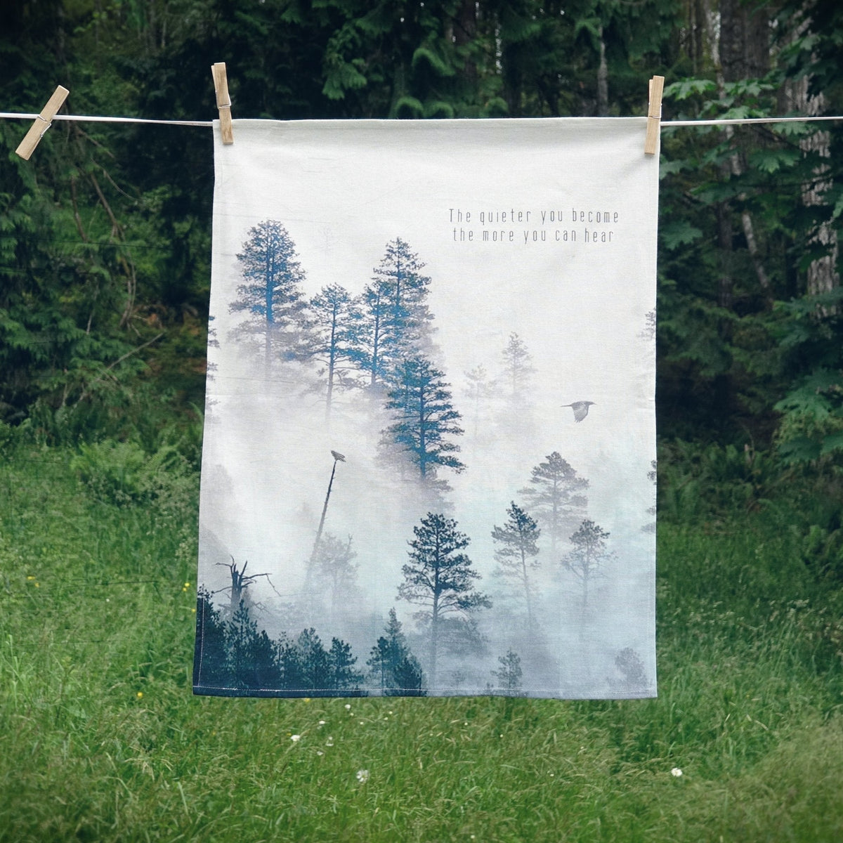 Tea Towel - Lost & Found - The Quieter You Become