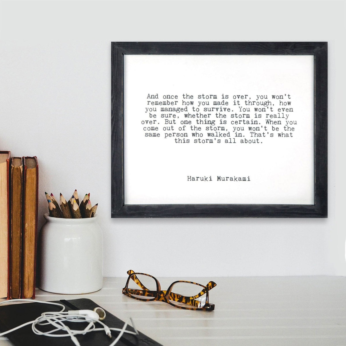 Framed Words - The Storm