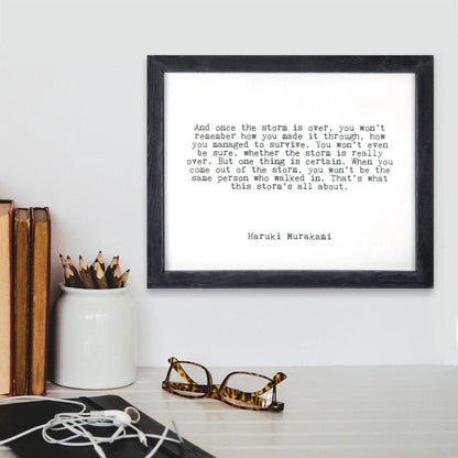 Framed Words - The Storm