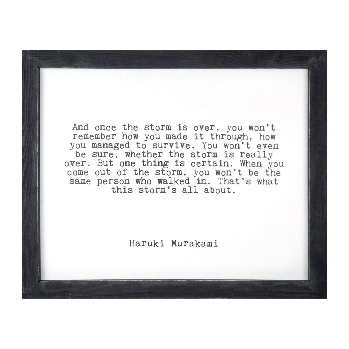 Framed Words - The Storm