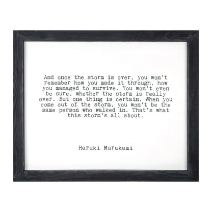 Framed Words - The Storm