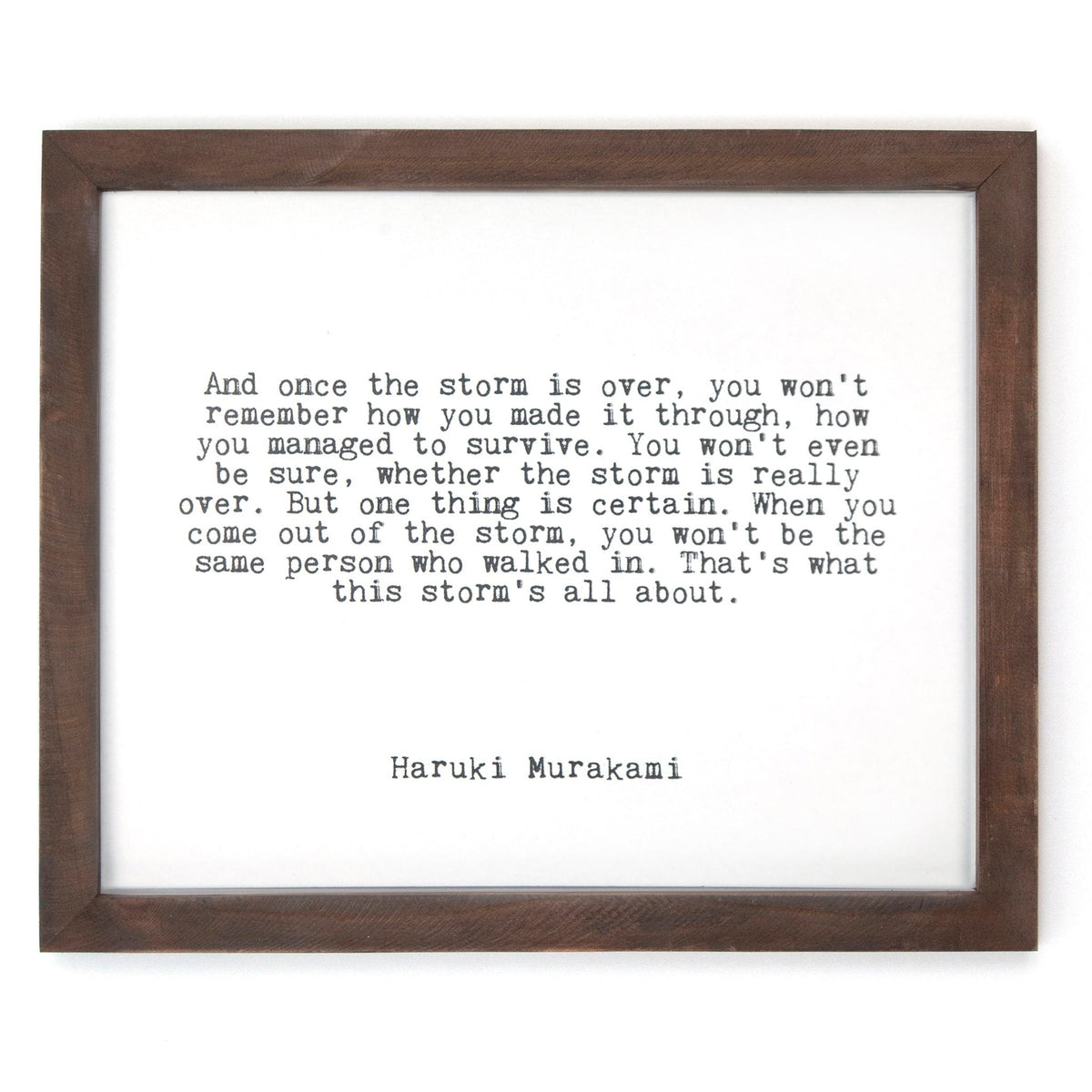 Framed Words - The Storm