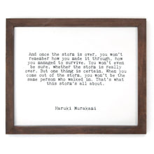 Framed Words - The Storm