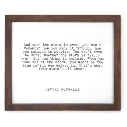 Framed Words - The Storm