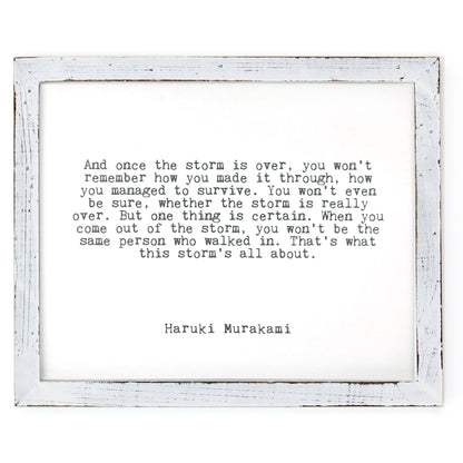 Framed Words - The Storm