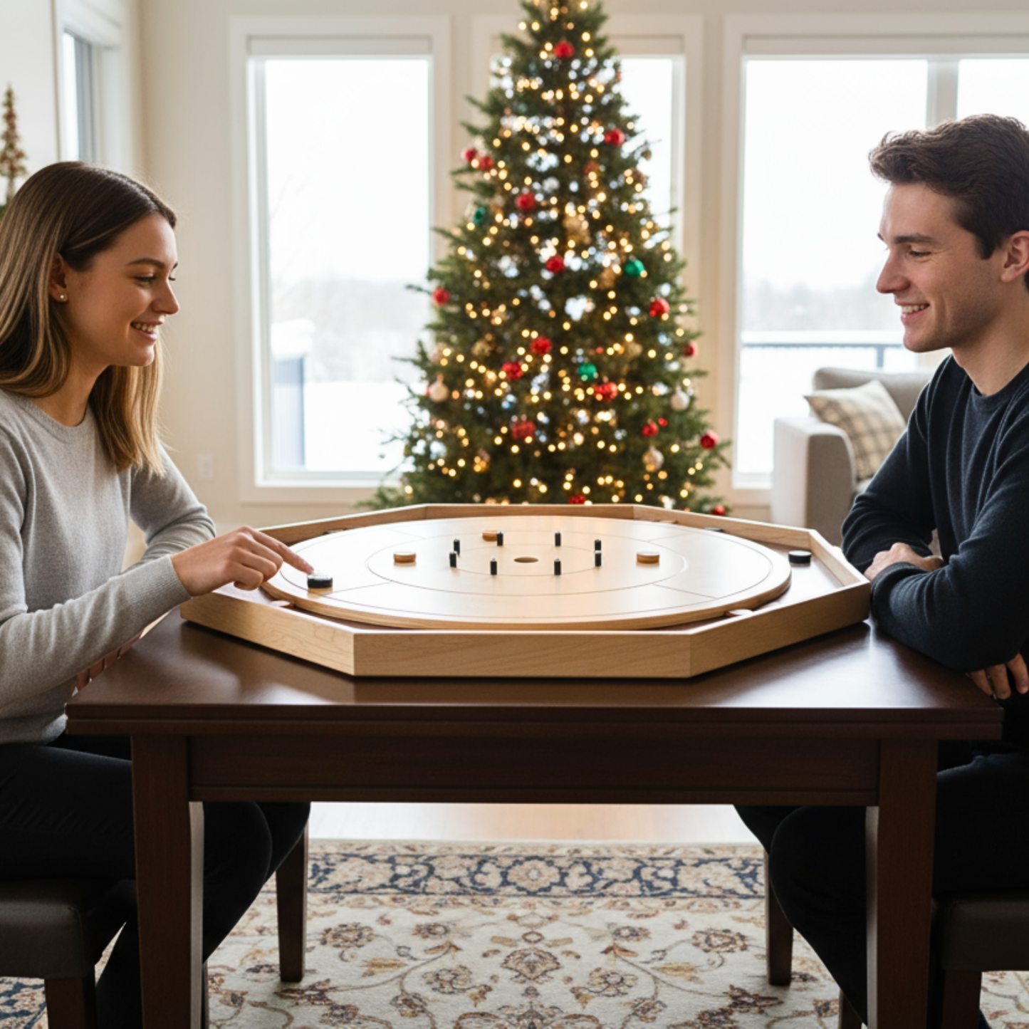 Le gendarme - Grand ensemble de jeu traditionnel de Crokinole