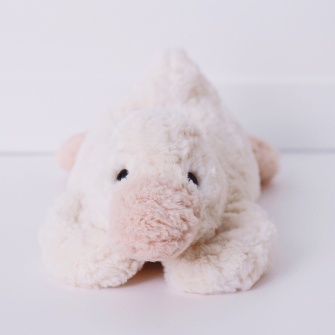 Thermy Buddy™ – Peluche Chauffante Douillette – Canard Géant Écrasé