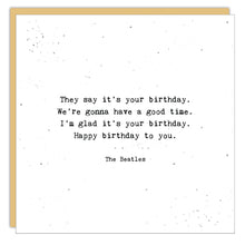 Stationery - Little Gem Card - They Say It's Your Birthday
