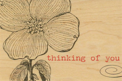 Wood Postcard - Thinking of You