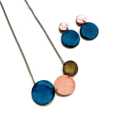 Tri Tone Statement Jewelry Set