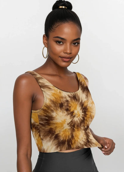 Tie Dye Athletic Crop Tank