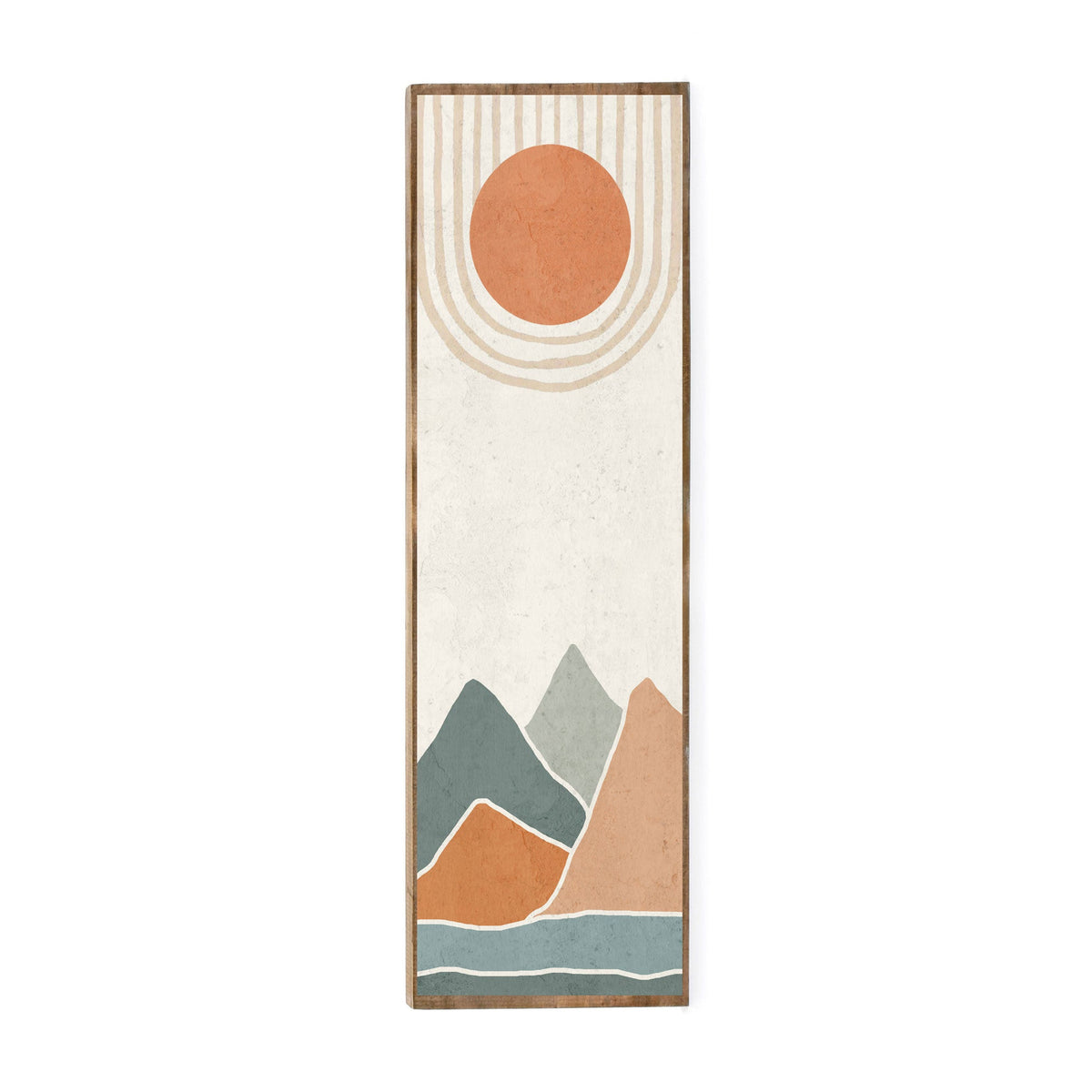 Timber Art - Abstract Sun Mountains